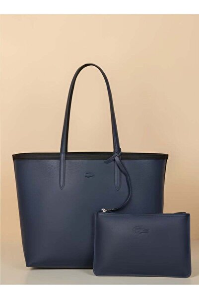 GENESE Women's Reversible Tote Bag Navy/White