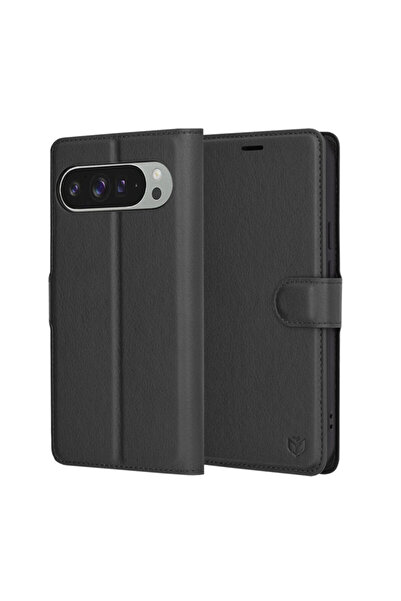 Techsuit Google Pixel 9 Pro XL Leather Folio, black