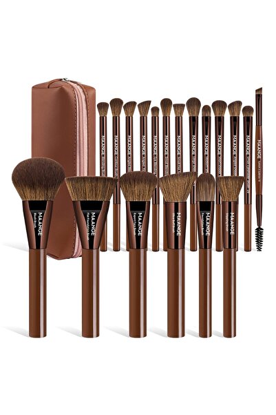 MAANGE 20 PCS Foundation Makeup Brush Set, Double-ended Kabuki Contour Brush ...
