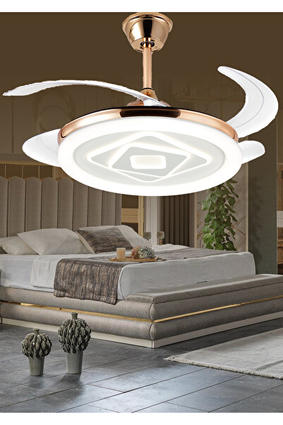 Prime Aydınlatma Tavan Vantilatörü Aydınlatmalı Gizli Kanat Pervaneli Kumanda...