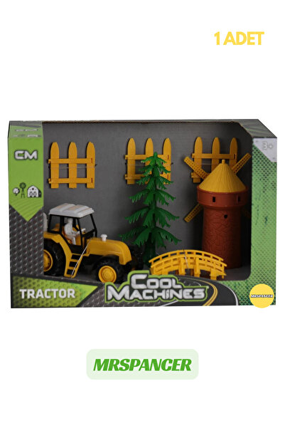 MRSPANCER 089878e - Çiftçilik Severler için Oyuncak Çiftlik Seti Traktörlü Oy...