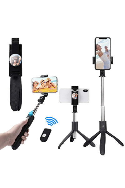 Techsuit Bluetooth Selfie Stick with Remote K06, 70cm