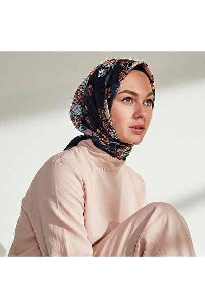 ipekevi SİYAH İpek Eşarp 1183