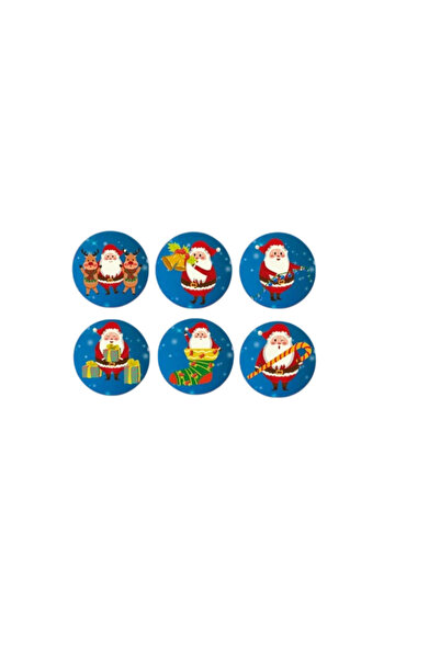 OEM Rola cu 500 de stickere decorative pentru Craciun, diametru 2.5 cm, autoc...