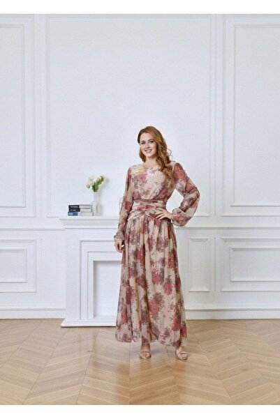 alqarat Jouri Chiffon Dress – The Magic of Blossoming Femininity