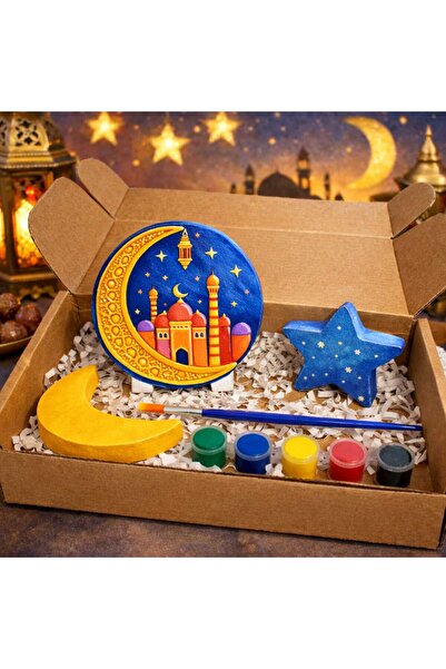 ABCPANO Ramazan Temalı Dekoratif Boyama Hobi Seti – Hilal Yıldız Cami Rölyef ...