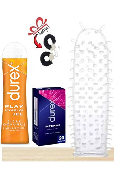Durex Tırtıklı Yıka Tekrar Kullan Prezervatif Kılıf-Sıcak Dokunuş Uyarıcılı J...