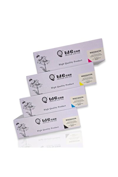 Wecan WECAN-415A Compatible Color Toner Cartridge Set for HP Color LaserJet P...