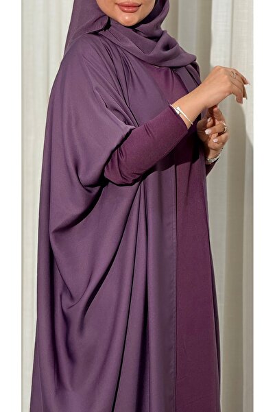 Ms Half-dress abaya in summer internet fabric with stretch sleeves - 2-piece ...