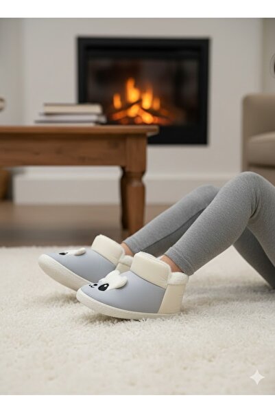 her evemağaza Gezer Унисекс пантофи с вълнена подплата за дома Ботуши за дома...