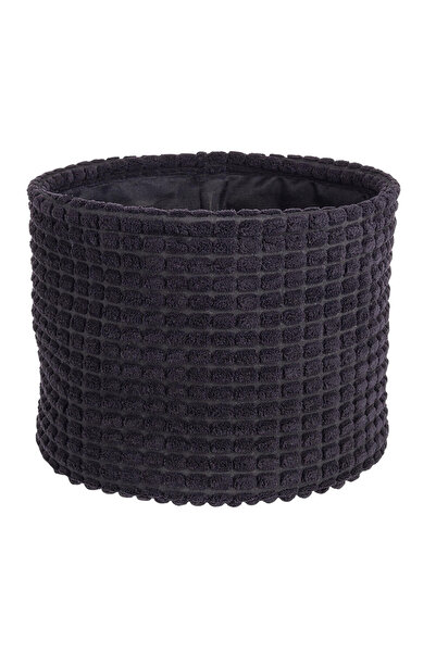 Bizzotto Coș de depozitare textil negru 22x18 cm