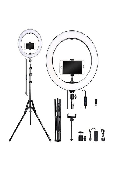 AyrStore Stüdyo Işığı Tripodlu Telefon Tutucu Stand Selfie Led Işıklı Youtube...