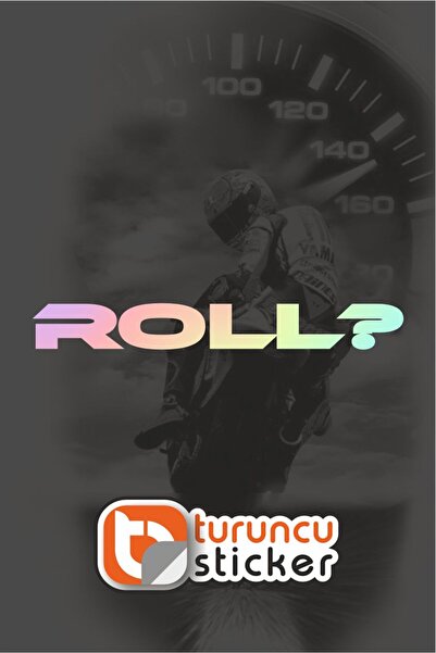 Turuncu Sticker ROLL ? Sticker Etiket 8x1 cm – Araç – Motor – Laptop - Kask E...