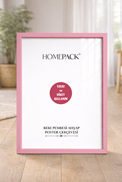 HOMEPACK Svetlo roze okvir za poster, prazan okvir, okvir za slike SVETLO ROZ...