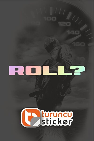 Turuncu Sticker ROLL ? Sticker Etiket 8x1 cm – Araç – Motor – Laptop - Kask E...