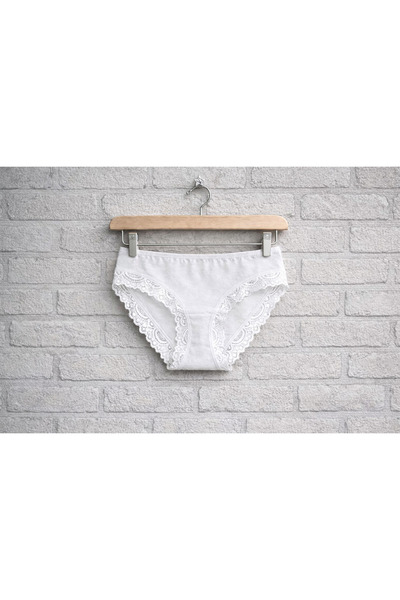 Store Kadın Pamuklu Dantelli Külot | Yumuşak Dokulu, Esnek Yapı, Günlük Rahat...