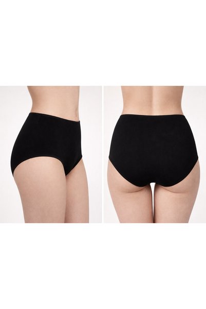 BEST LOVE Women's Panties, Women's High Waist Bato Panties 3-Pack Multicolor