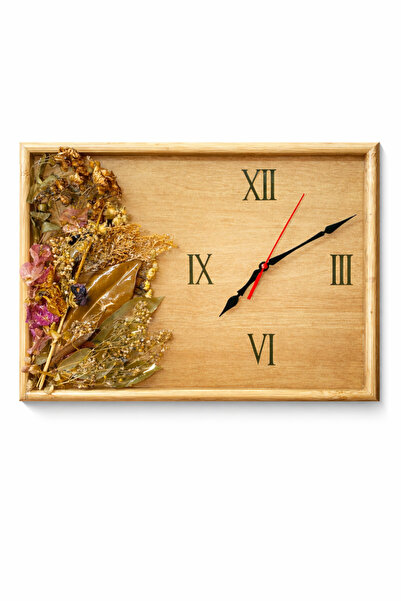 Home Epoksi saat çiçek desenli