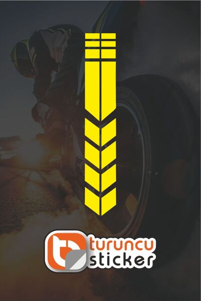 Turuncu Sticker ملصق شريط واقي للسيارة مقاس 35x6 سم - السيارة - المحرك - اللا...