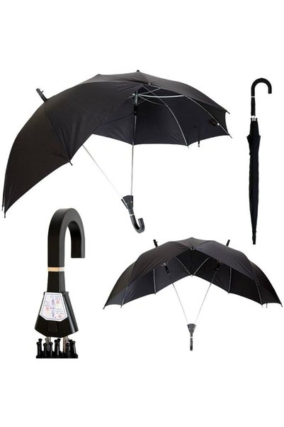 YclShop Kaliteli şemsiye çift kişilik şemsiye siyah renk