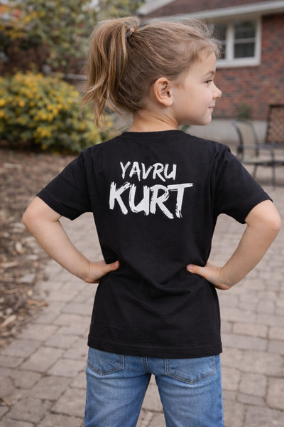 UNIQUE DESIGN Wolf Written Girls' T-Shirt