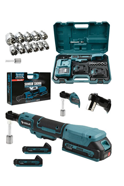 Lisinya Yandan Sıkma Somun Montajına Uygun Şarjlı Cırcır Kolu -