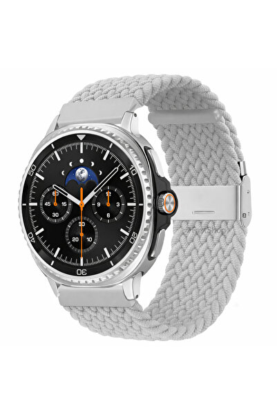 Samsung Galaxy Watch 8 40mm / 44mm / 46mm Classic Compatible Metal Clips Fabric Mesh Smart Watch Strap