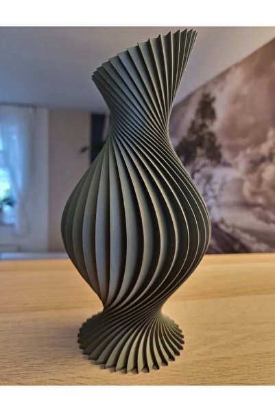 Belle Vie Modern Spiral Tasarım Dekoratif Vazo — Minimalist Premium Ev Dekoru...