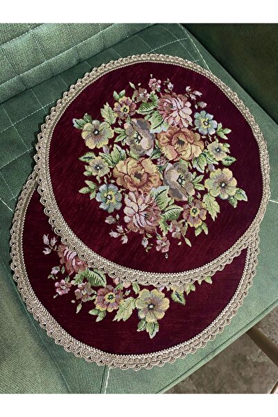 MYHOMEGOBLEN Husă pentru măsuță de cafea Şönilli goblen, 40x40 cm, rotundă