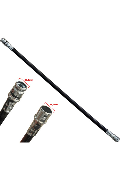 Ferrino Motorlu Tırpan Spiral Siyah Hortum Kalın Tip 87cm 28,5x28,5cm Kawasak...