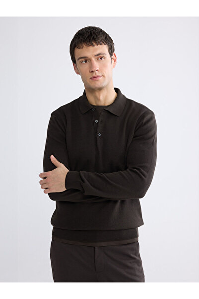 LC Waikiki Özmarka New Season Polo Neck Men's Knitwear Sweater