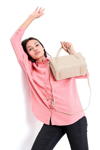Just Polo Women's Mink Hand and Shoulder Bag 2066MH