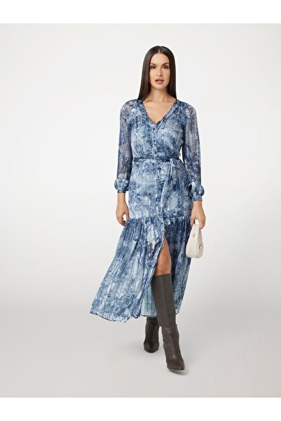 Guess Long printed Georgette dress