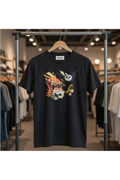 playwear Τυπωμένο μπλουζάκι Loose Fit Unisex Kung Fu Panda Po Fighting Pose D...