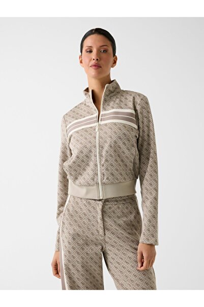 Guess 4G JACQUARD FULL ZIP SWEATSHIR