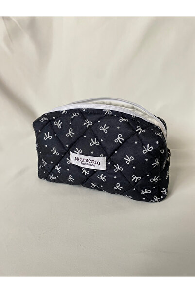 MARSENİA Mini Kurdeleli Makyaj Çantası Büyük Boy