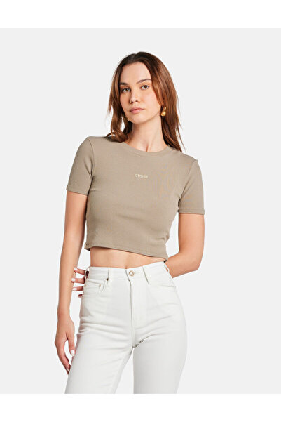 Guess Rib-knit crop top