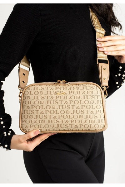 Just Polo Women's New Season Printed Shoulder Bag 232053Mh