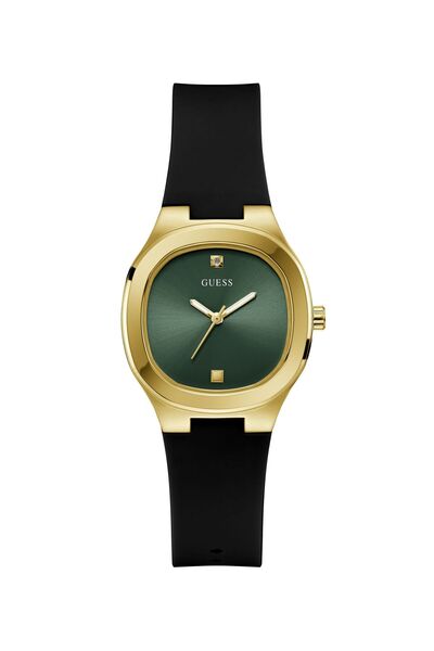 Guess Black Quartz Analog Silicone Watch
