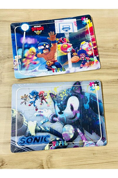 ÖZ KIRTASİYE Sonıc BrawStars 2 Adet 42 Parça Puzzle