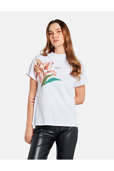 Guess SL MOCK NK LILY TEE