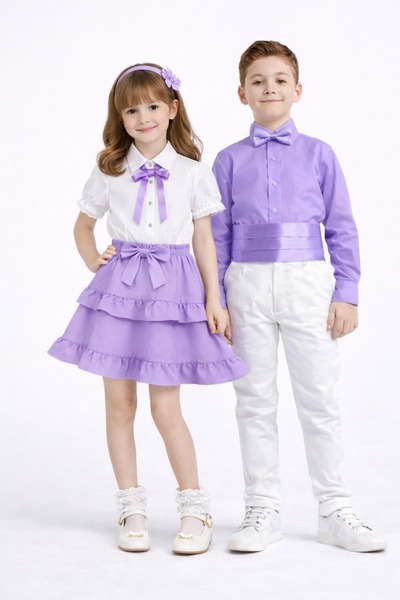 Nacar 23 Nisan 29 Ekim Gösteri Kıyafeti Kız & Erkek Çocuk Şık Kombin Takımı