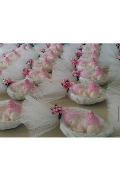 SEMA TASARIM Magnet Kalp Kokulu Taş Mevlüd Doğum Günü Hediyesi 10 adet