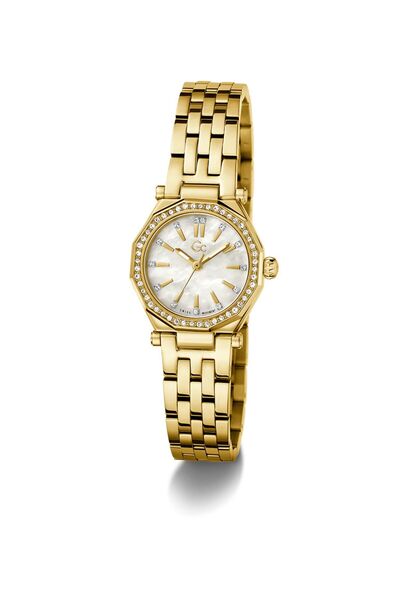Guess Gc Gleam metal gold tone watch