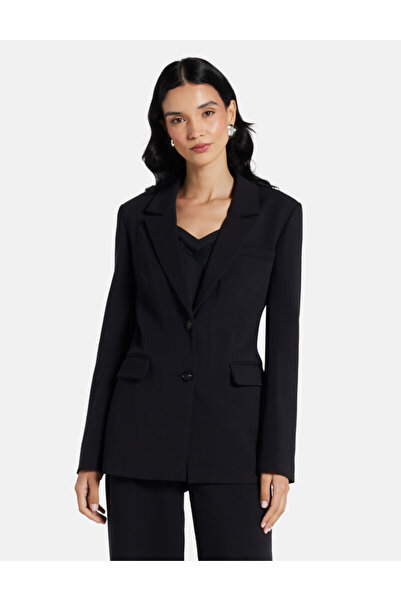 Guess بليزر من الفلانيل بصف واحد من الأزرار