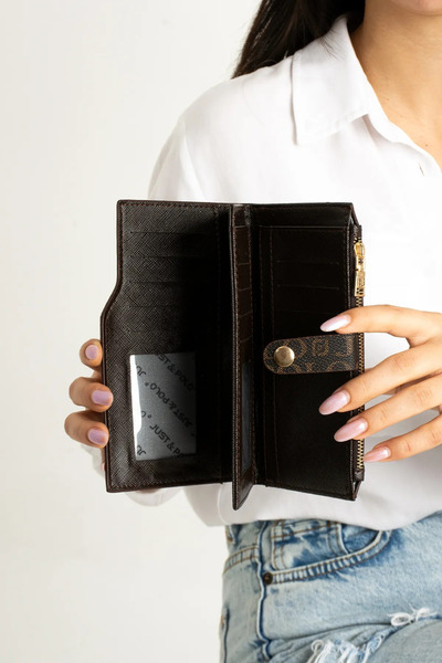 Just Polo Women's New Season Printed Wallet, Suitable for Daily Combinations
