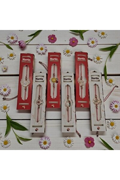 OEM Set de 6 brățări placate cu aur cu cristale și simboluri