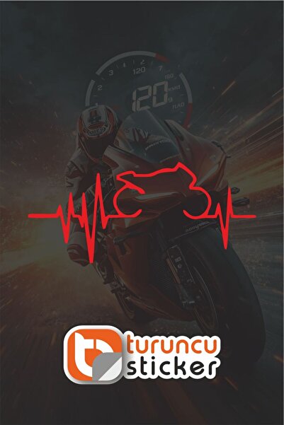 Turuncu Sticker Motosiklet Sticker Etiket 15x6,5 cm – Araç – Motor – Laptop -...
