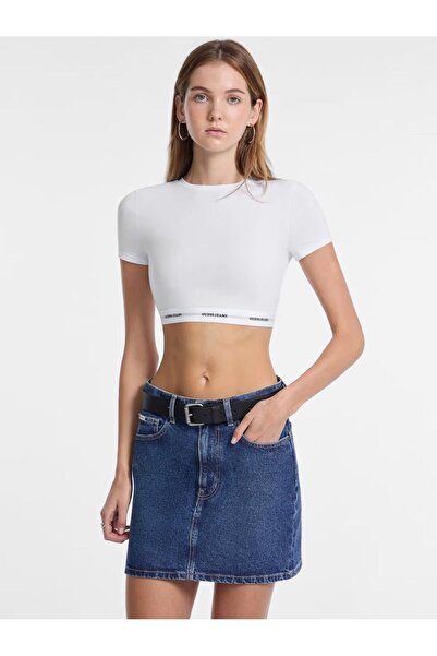Guess Logo band cropped top