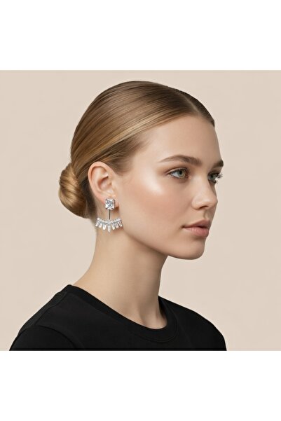 GlassySKY Zircon Stone Stylish Evening Dress Earrings